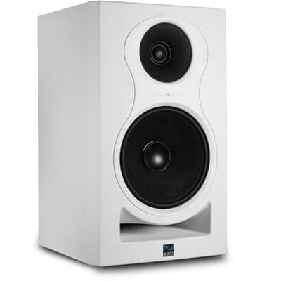 KALI AUDIO IN-8W V2 8" Powered 3-way Studio Monitor - 140W Speaker System - Boundary Compensation EQ Settings - For Mixing, Recording, Audio Production - XLR, TRS, RCA Inputs - Single, White image 5