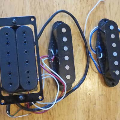 Fender HM Strat Pickup set, original 1989/1989 Dimarzio + USA Stratocaster pickups image 2