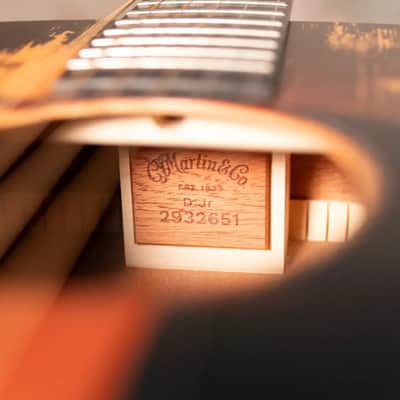 Martin D Jr-E StreetLegend Acoustic/Electric Guitar - Burst with Gig Bag image 16
