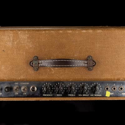Vintage 1955 Fender Twin Amp Tweed  Guitar Amp Combo - Ry Cooder Collection image 11