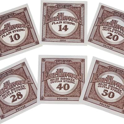 Ernie Ball Earthwood Extra Light 80/20 Bronze Acoustic Guitar Strings, 10-50 Gauge (P02006) image 4