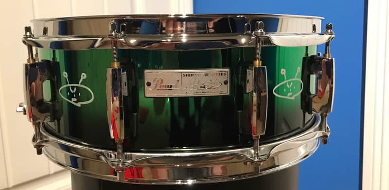 Pearl Signature Morgan Rose Alien Freak 14x5 Steel Snare Drum image 1