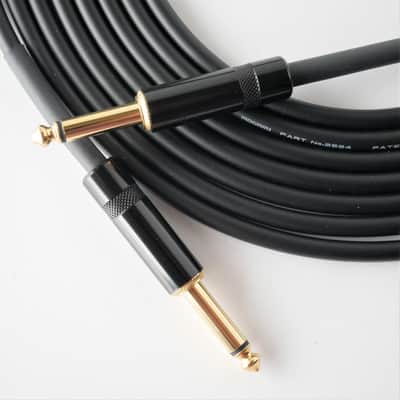 JS 20 ft NEW Inst Cable Mogami 2524,Rean Black Gold Plugs image 1