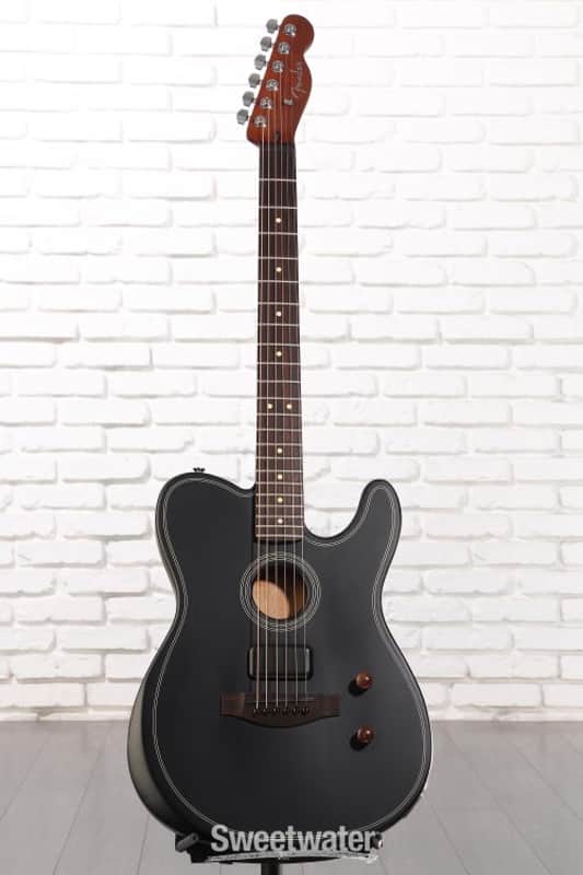 Fender Acoustasonic Standard Telecaster Acoustic-electric Guitar - Black (AsTeleSBkd3)