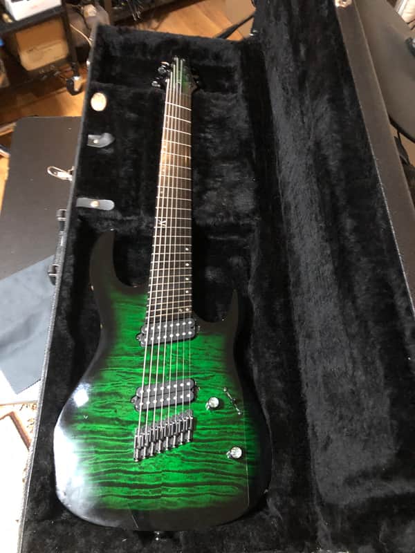 Kiesel DC800 Green Burst Multiscale 8 string image 1