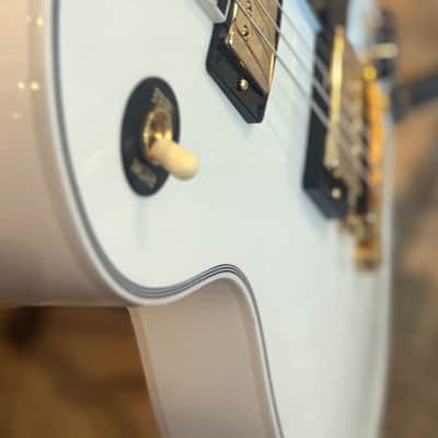 Gibson Les Paul Custom Shop Electric Guitar Alpine White W Case & COA image 5