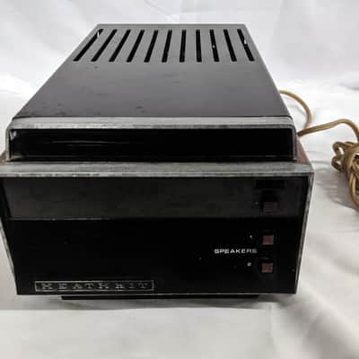 RARE Vintage Heathkit Power Amplifier AA-1506 Black/Woodgrain 1975