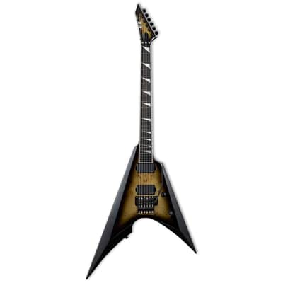 ESP E-II Arrow Nebula Black Burst Burled Maple Burl BLK Fishman Floyd Rose Stainless Steel frets - New With ESP Case! image 2