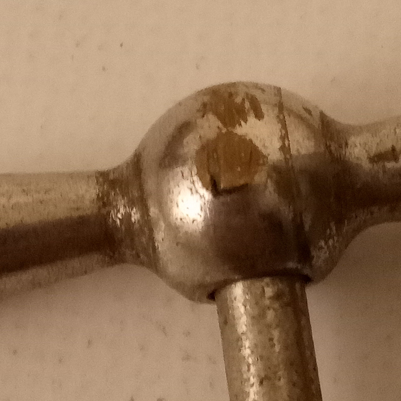 Ludwig 6"L-Stamp 12-24 1+Bowtie Bass-Drum Tension T-Rod/Screw Vintage 30s Nickel — main photograph
