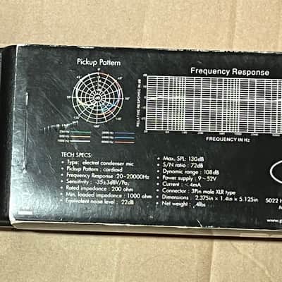 PEAVEY CM-2 INSTRUMENT CONDENSER MICROPHONE-Original Box-Open-Unused. ** Plus! ** FREE: (1) New Lo-Z 25' Blizzard "Cool" Cable image 3