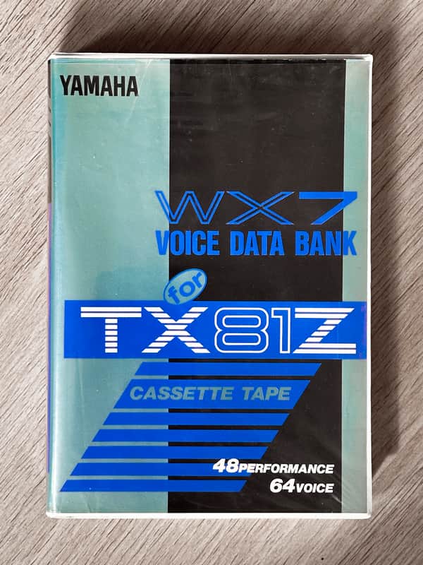 Yamaha TX81Z WX7 Voice Data Bank Cassette Tape // Ultra Rare