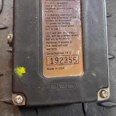 DOD DFX9 Digital Delay Infinite Repeats No Battery Door image 7