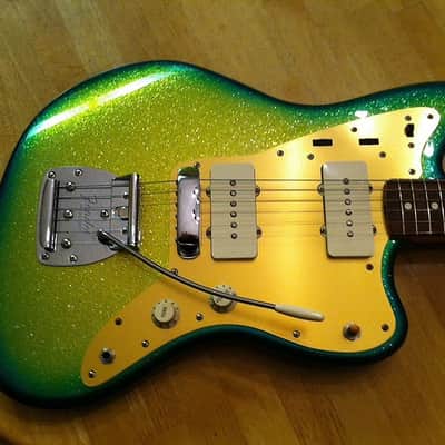 Fender Jazzmaster Body 2008 Green  Sparkle Burst image 1