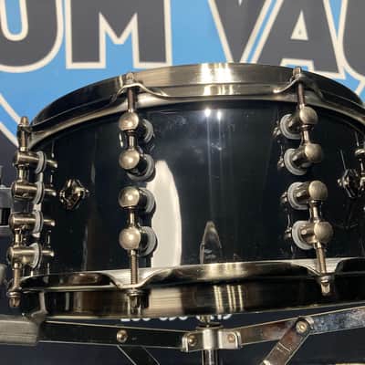 Mapex - 6x14" Black Panther Design Lab Jeff Hamilton "Cherry Bomb" Snare Drum, Piano Black image 11