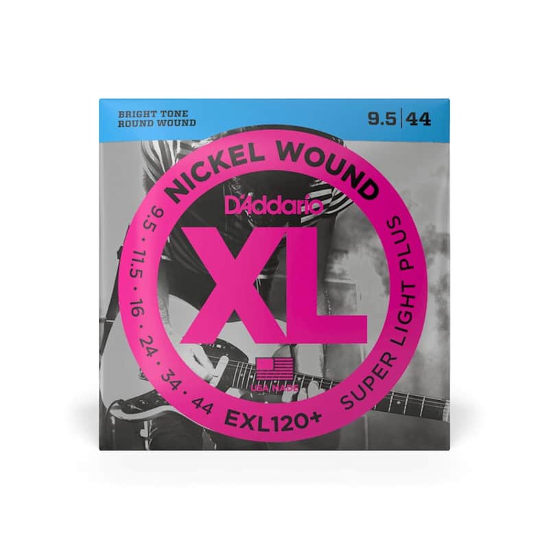 D'Addario EXL120+ Super Light Plus Gauge Nickel Wound Strings 9.5-44 image 1