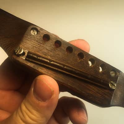 Original 1965 Gibson J45 J-45 Adjustable Rosewood Bridge & Saddle Assembly image 3