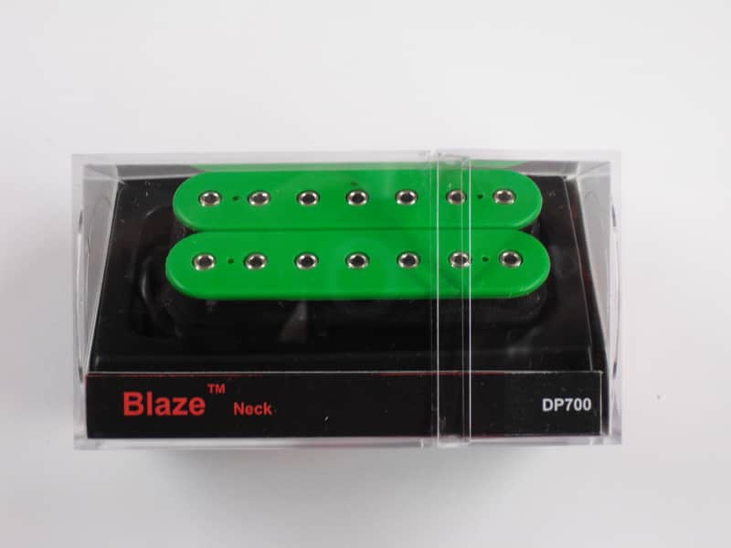 DiMarzio Blaze 7 String Neck Humbucker Green W/Chrome Poles DP 700 image 1
