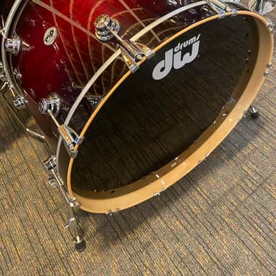 DW Collectors Series Shell Pack - 13", 16", 24" - Black Cherry Burst image 7