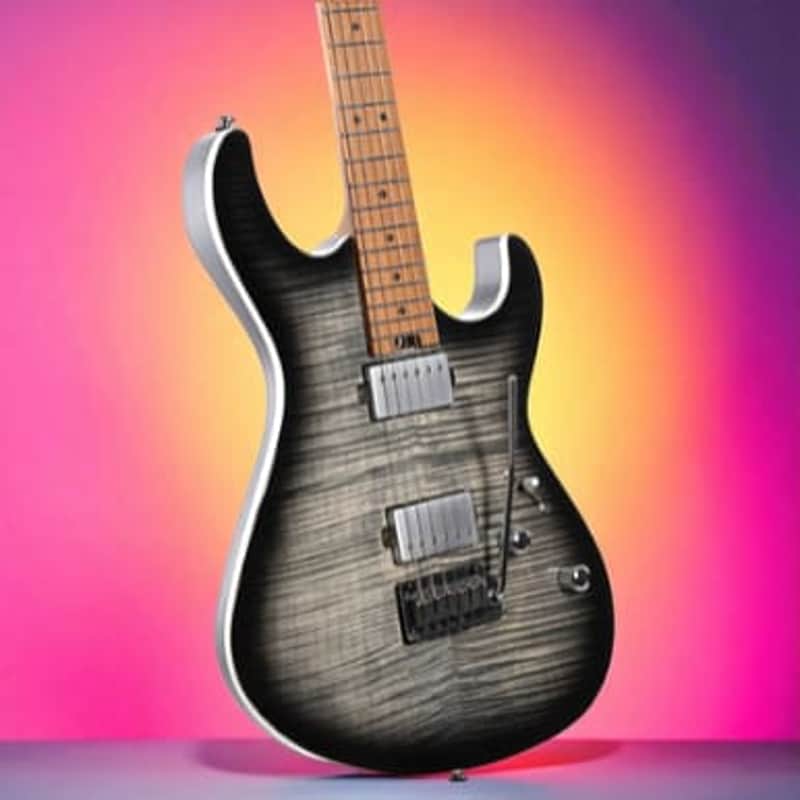 Cort G290 FAT II Electric Guitar â€“ Transparent Black Burst, Roasted Maple Neck & Fretboard, H-H Pickups image 1
