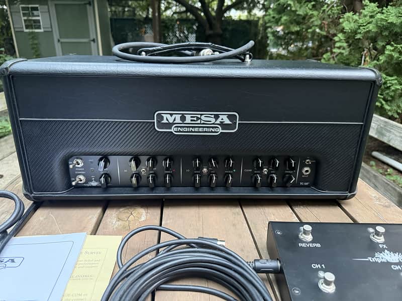 Mesa Boogie Triple Crown TC-50 50-Watt Tube Amplifier Head -Original Footswitch & Manual 2020 - Black image 1