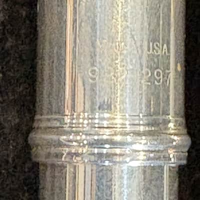 Armstrong 104 Student Model Closed-Hole Flute with C Foot, Offset G 2010s - Silver-Plated image 3