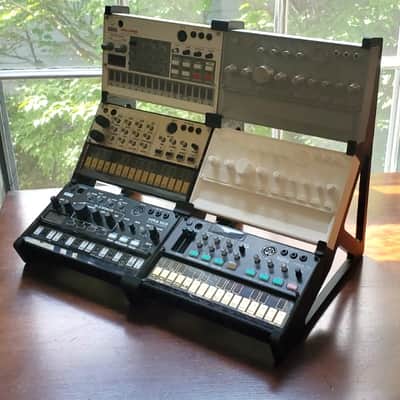 PatchPoint3D Korg Volca 3-Tier 3x2 Array 3D Printed Desktop Stand Black PLA for Beats Keys Bass Nubass FM Mix Sample Synthesizer Mixer Drum Rhythm Machine Sampler image 4