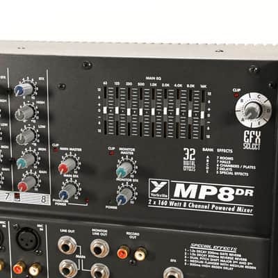 Yorkville MP8DR 2 x 160W 8-Channel Powered Mixer CG01HPM image 2