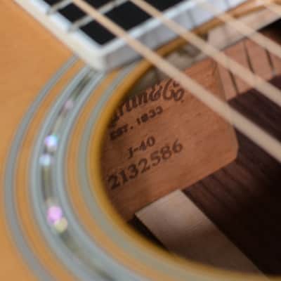 Martin J-40 Acoustic Electric 2017 Natural Gloss w Deluxe Hardshell Case & FAST Same Day Shipping image 17