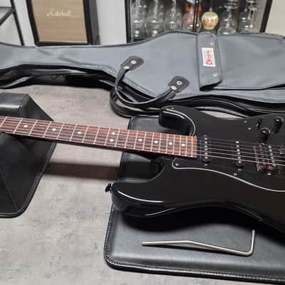 1986 Charvel Model 3 Limited Edition NAMM Black Japanese Ash Body with Color-Matched Painted Neck MIJ Japan Special Edition for 1987 by Charvel-Jackson Pre-Fender era Vintage 80s 1980's Super Strat HSS Guitar USA Kahler American Jackson Pickups image 4