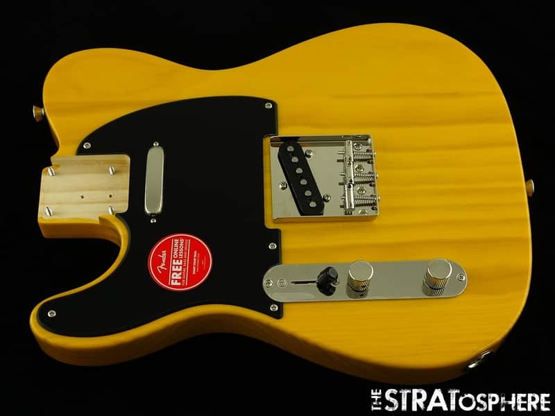 LEFTY Fender Squier 50s Telecaster Tele LOADED BODY Guitar Butterscotch Blonde! image 1