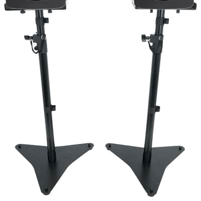 (2) JBL 306P MkII 6" Powered Active Studio Monitors Speakers+Adjustable Stands image 2