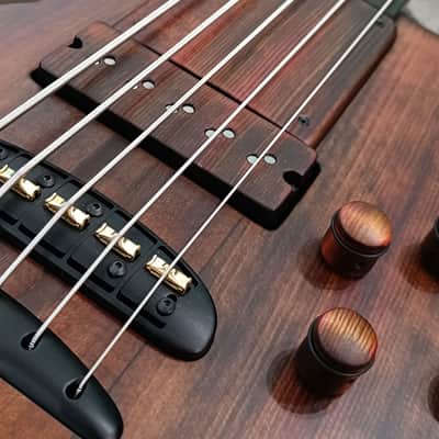 Mayones Patriot MR 5 Fretless - antique brown image 6