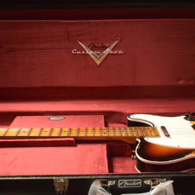 Fender Custom Shop '65 Tele Custom Heavy Relic - Faded 3 Color Sunburst image 11