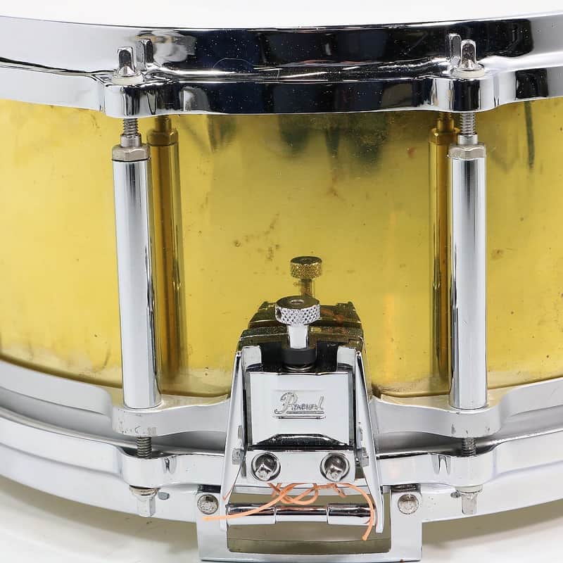Pearl B-9114D / FB-1465 Free-Floating Brass 14x6.5" Snare Drum (2nd Gen) 1992 - 2004 image 3