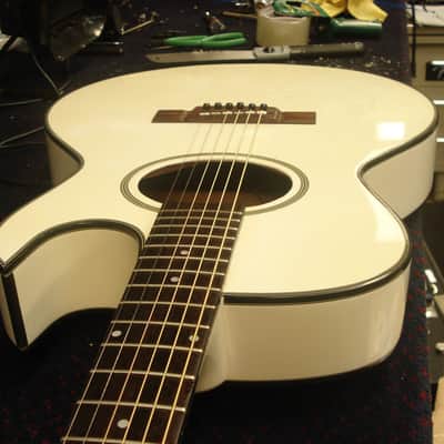 Washburn EA20WH Festival Series Acoustic/Electric Guitar white image 12
