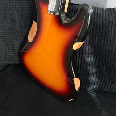 MIM Fender Standard Jazz Bass Left-Handed with Rosewood Fretboard 1998 - 2008 - Brown Sunburst image 7