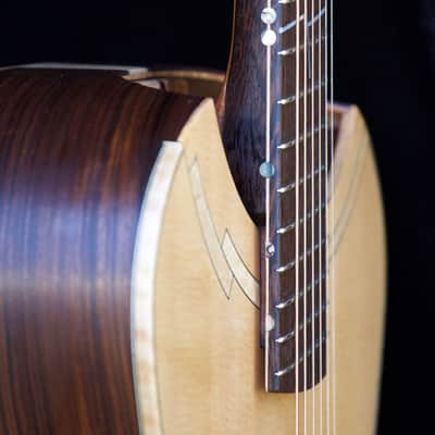 Soderlund Kestrel medium body acoustic in Pau Ferro and Sitka 2022 Hand rubbed oil finish image 13