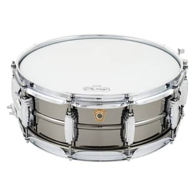 Ludwig USA LB416 Black Beauty 5x14 Snare Drum with Imperial Lugs, Black Nickel image 1
