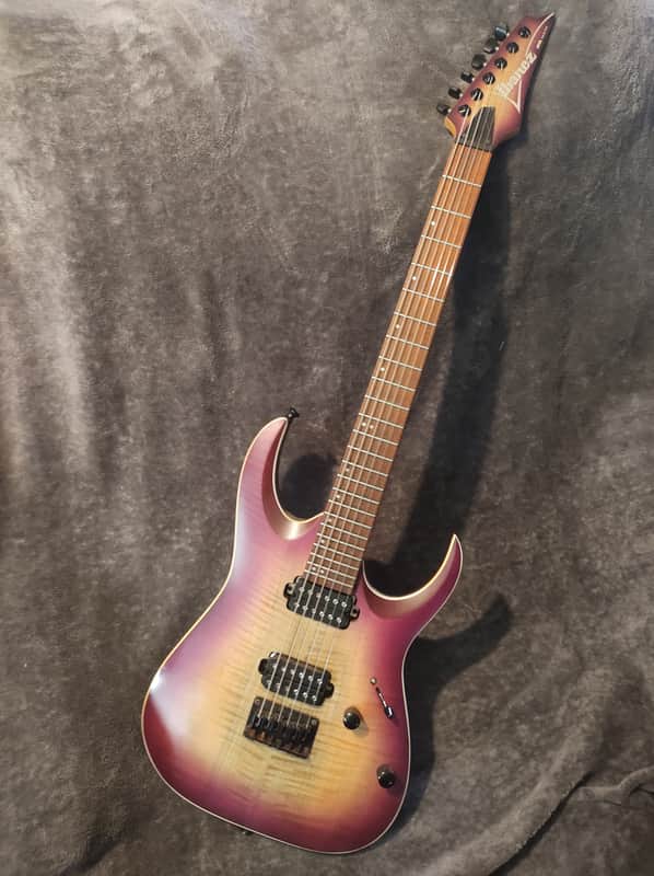 Ibanez RGA42FM-TLF Standard 2018 - 2019 - Transparent Purple Burst Flat image 1