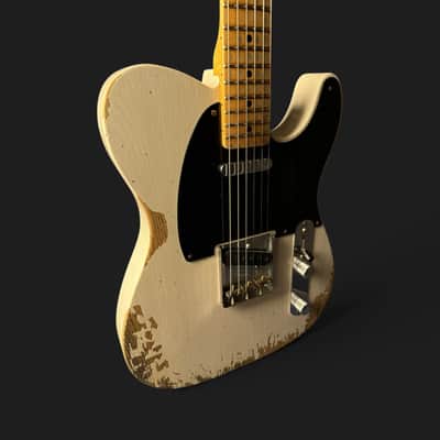Fender Custom Shop '52 Telecaster Heavy Relic - 3,3kg 2021 - White Blonde - VIDEO image 7