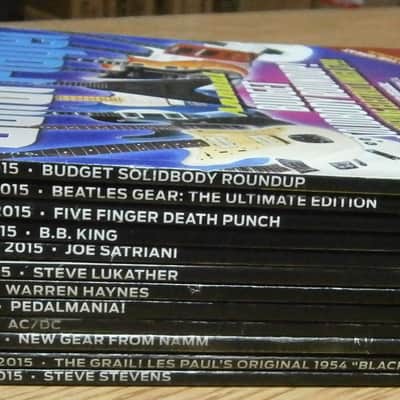 Guitar Player Magazine Monthly Periodical 2015 Complete (12 Issues) image 2