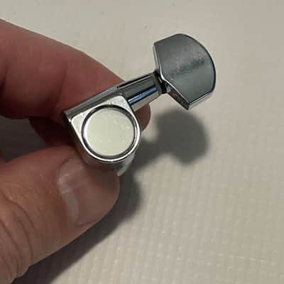 1990's Korean Era Ibanez RG & S Series Chrome Dual Pin Tuning Pegs Tuners 6 In LIne image 7