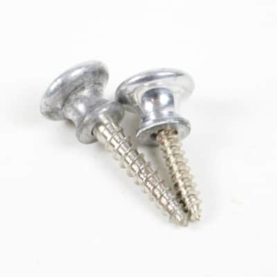 1973 Vintage Gibson Les Paul/SG/ES/L6 Nickel Strap Buttons USA 1970s Early Norlin Era image 2