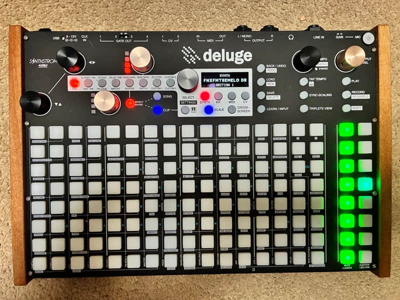 Synthstrom Audible Deluge 64-Voice Desktop Synthesizer with Numeric Display 2016 - 2022 - Black image 1