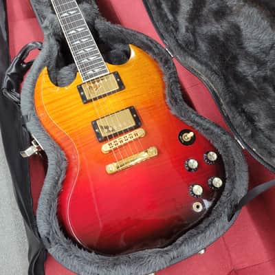 Gibson SG Supreme with Case 2004 - Lava Burst image 2