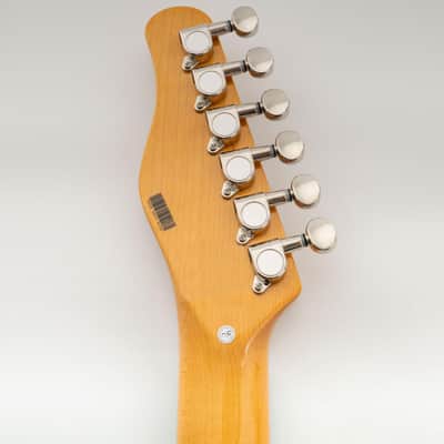 R15J 6-in-line 15:1 Ratio Full Sealed Machine Heads Tuners Tuning Pegs Keys with Vintage Oval Button for Strat Tele Style Electric Guitar, Nickel image 8