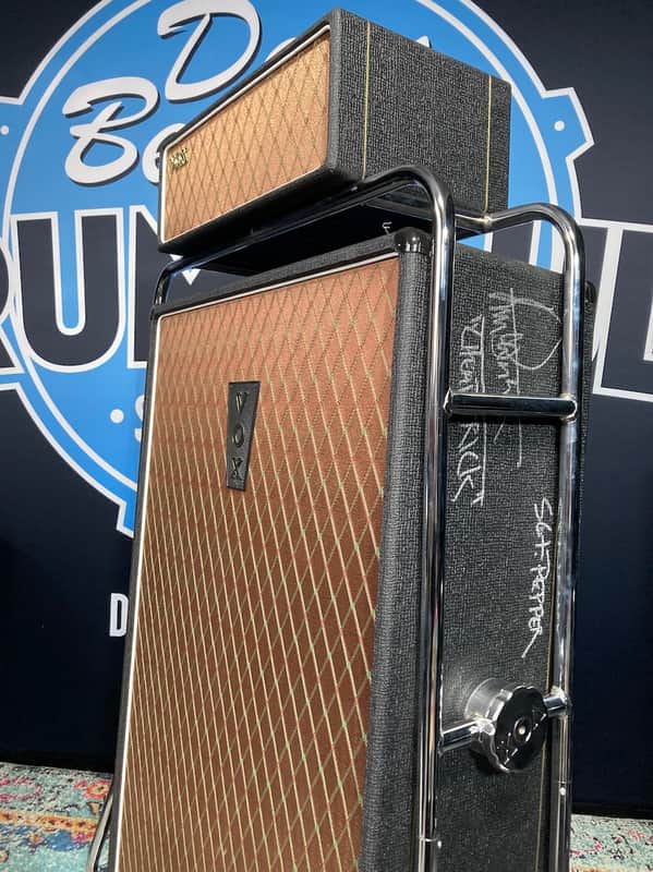 Tom Petersson's Cheap Trick, Sgt. Pepper Vox Super Beatle Replica By North Coast Audio AD100VTH Bass Amp, Cabinet and Trolley Signed! image 1
