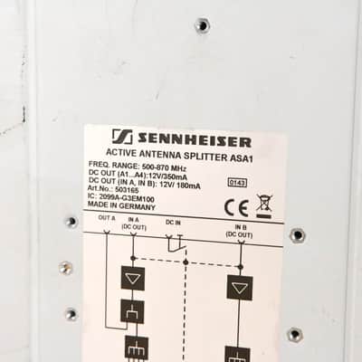 Sennheiser ASA 1 Active Antenna Splitter - 500-870 MHz (NO POWER SUPPLY) CG01ZEE image 9
