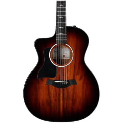 Taylor 224ce-K DLX Grand Auditorium Left-Handed Acoustic-Electric Guitar, Shaded Edgeburst, with Case image 3