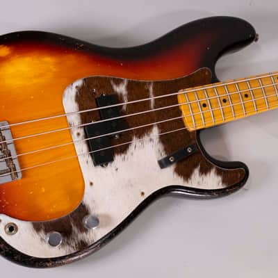 Fender Custom Shop 59 Precision Bass 2025 - MN Relic 3 Tone Sunburst image 9